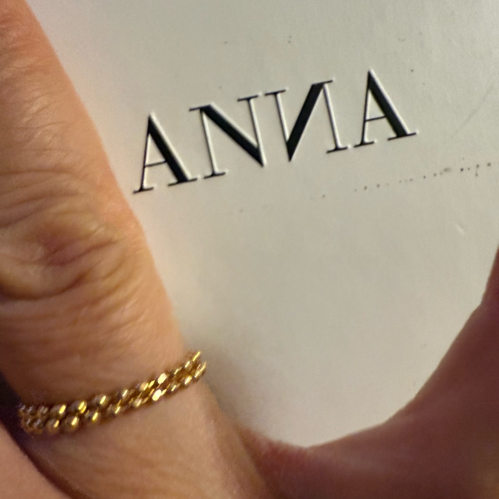 Rose Gold Anna Bead Rings